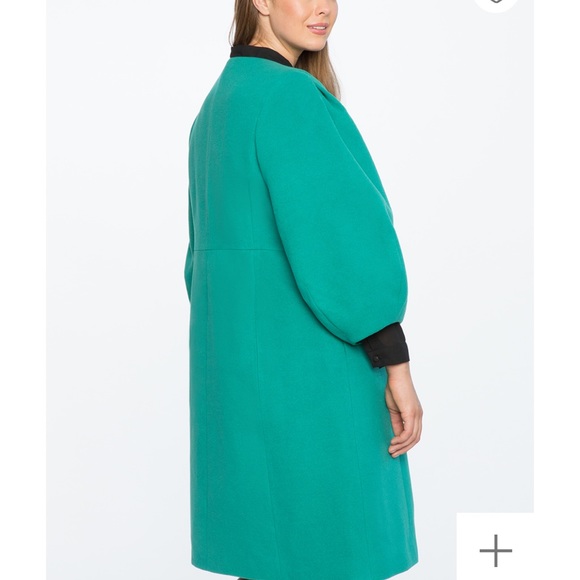 Eloquii Drama Sleeve Pea coat PRICE FIRM - Picture 2 of 2